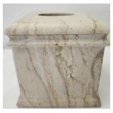 Natural marble tissue box cover