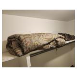 Comforter curtain & rod