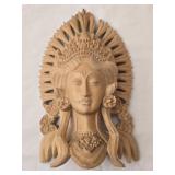 Wood Sculpture of Balinese Janger Dancer