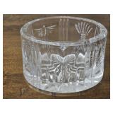 Waterford Crystal Wheat Heart Bird Flower Bowl
