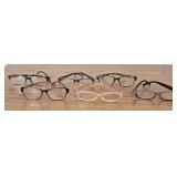 6 Pair of Reading Glasses & Cases
