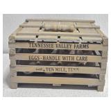 SML Tennessee Valley Farms Wooden Egg Crate