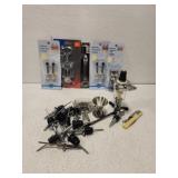 Lot of bottle pourers joggers and more