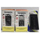 Lot of 2 replacement car remotes and key holder