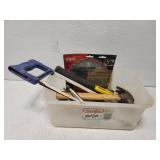 Tote lot of misc tools and more