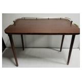 Antique wooden butler's serving tray table w a