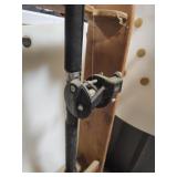 Daiwa open face reel and Shakespeare 10' pole