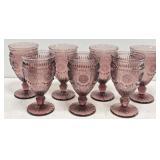 Set of 7 Purple Glass Pioneer Woman Glasses