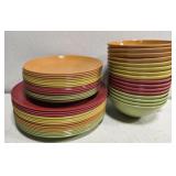Set of 48 plates and bowls