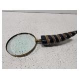 Magnifying glass with horn handle