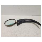 Magnifying glass with horn handle