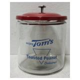 Glass Tom's canister Cookie Jar New