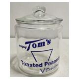New Tom's Toasted Peanuts Glass Jar