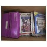 Estate lot of cross stitch books and more