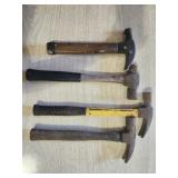 Lot of 4 hammers