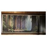 Large Vintage Paul Detlefren '64 framed picture