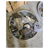Aluminum tray with hardware