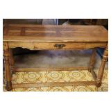 Wooden entry table