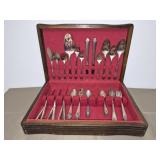 43 pieces of WM Roger's silver plated flatware