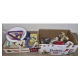 2 box lots of misc decor and more