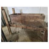 Vintage wood pieces and tools