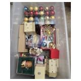 Estate lot of christmas ornaments