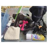 Lot of bathroom supplies