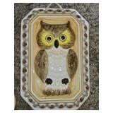 Vintage Ceramic Owl Mold for Decor