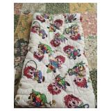 vintage Raggedy Ann & Andy children's sleeping bag