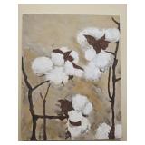 J Meyer Oil on canvas painting of cotton