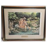 Framed WIND RIVER Michael Gentry Native Print
