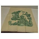 vintage Thai temple rubbing on paper