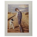 Jim Daly 'Walking The Rails' print **