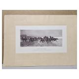 Vintage 'Return from market' print