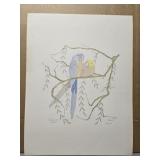 Signed 'Parrots II' by Moran 678/1500 print