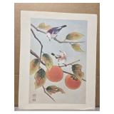 Asian style bird print