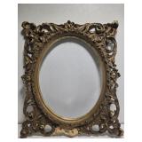 Antique wood gold color picture frame