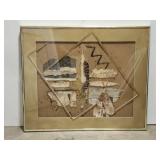 Mixed media Indian artwork **