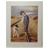 Jim Daly 'Walking The Rails' print **