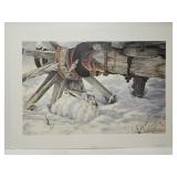 Jorge J. Mayol 'Snowy Refuge' print **