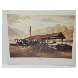 Russell May 'Old Sawmill' print **