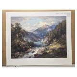'The Fisherman' by Larry Dyke exhibition print