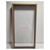 Gold Gilded Shadow Box Style Frame with Glass