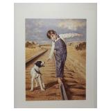 Jim Daly 'Walking The Rails' print **