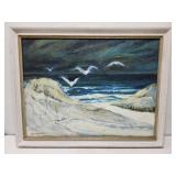 Louis Hill seagulls oil painting