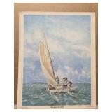 Vintage 'Windward Sloop' print