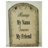 Decor metal sign