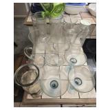 Estate lot of glass vases and more
