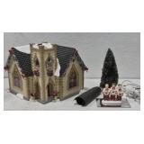 Golden Cross Church Snow Village