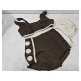 Vintage women's swim suit and cap no sizes